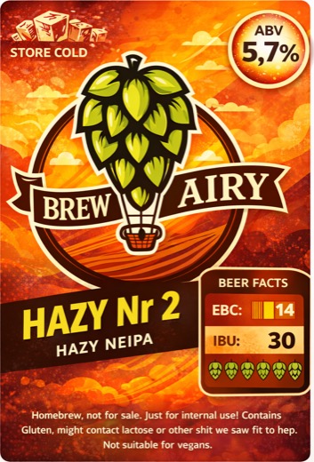 Hazy Nr. 2, gold medal winner.